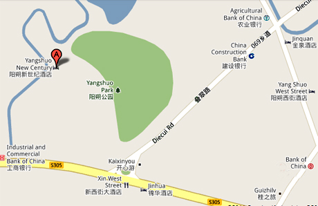 Umgebungsplan des New Century Hotel Yangshuo s Yangshuo 